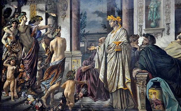Plato´s Symposium painting by Anselm Feuerbach, 1869. 