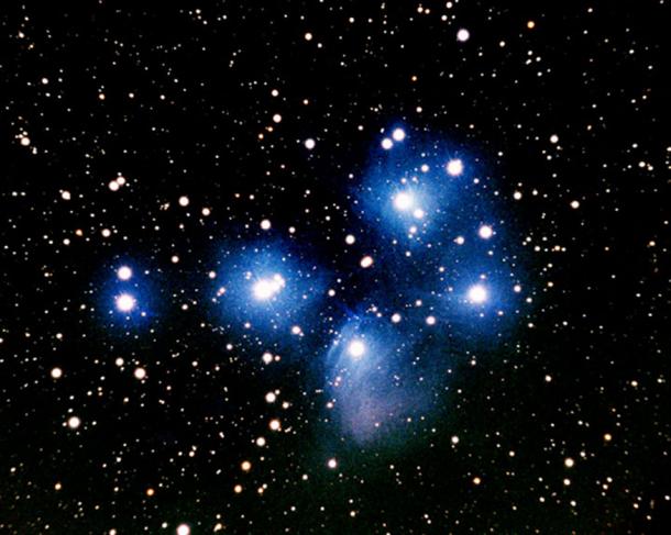 The Pleiades constellation 
