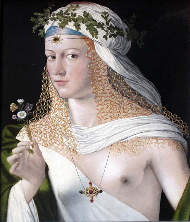 Portrait of a Woman by Bartolomeo Veneto, traditionally assumed to be Lucrezia Borgia. (Bartolomeo Veneto / Public domain)