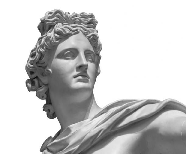 Portrait of a plaster statue of the god Apollo (Ruslan Gilmanshin / Adobe Stock)