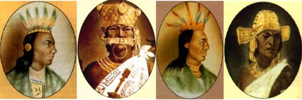 Portraits of rulers of Muisca