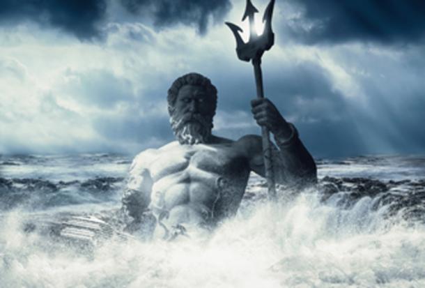 Poseidon - god of the sea. (intrographics / Public Domain)
