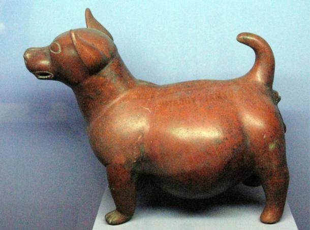 Figure 1. Pot-bellied Dog Figure, Mexico, State of Colima, 300 BC - 300 AD, ceramic