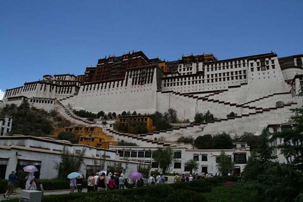 Potala Palace today. A popular UNESCO World Heritage Site