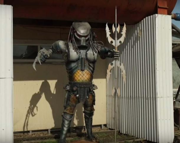 Predator sculpture. (ODN / YouTube Screenshot)