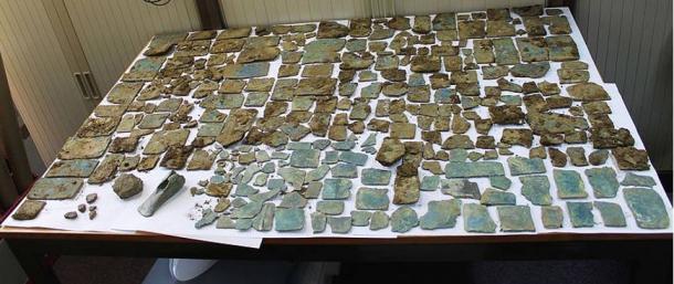 Prehistoric hoard including copper and bronze good as well as pottery.