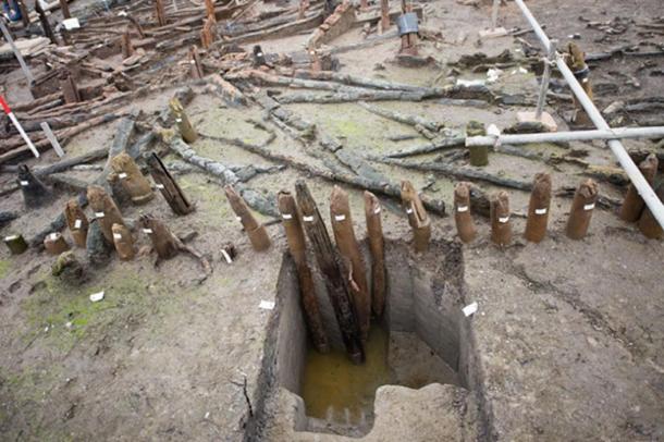 Preserved wood at Must Farm by Dr Colleen Morgan 