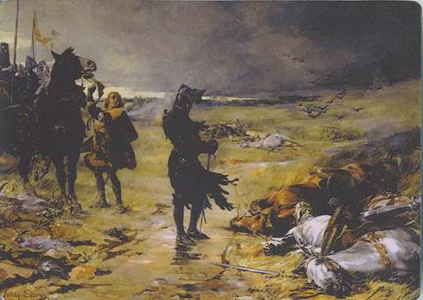 El Príncipe Negro vence a los franceses en la Batalla de Crécy (Historia de Julian Russell/Dominio público)