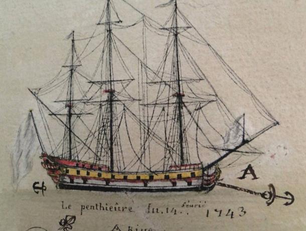 El Prince de Conty era un barco de 600 toneladas, construido en L'Orient en 1743, cuando se hundió en la costa de Francia transportaba lingotes de oro chinos y mucho más. (Gotemburgo)