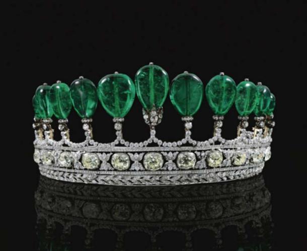 Princess Katherine Henckel Emerald and Diamond Tiara 