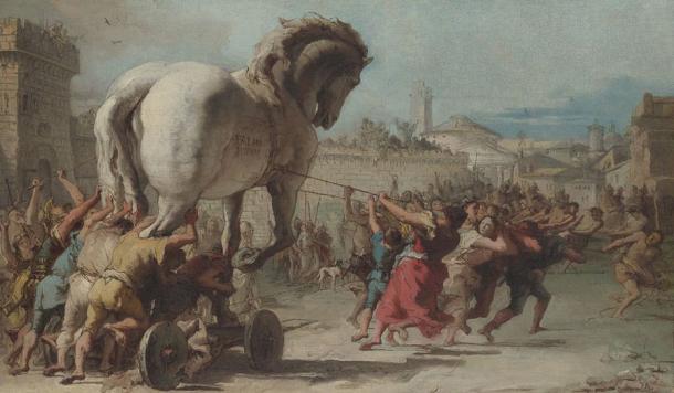 The Procession of the Trojan Horse in Troy by Giovanni Domenico Tiepolo. (Public domain)