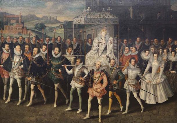 Procession Portrait of Elizabeth I by unknown artist. (Public domain)