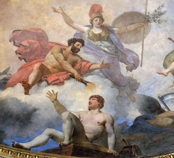 Prometheus creating man in the presence of Athena. Photo by Marie-Lan Nguyen.