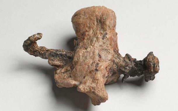 Proof of crucifixion: The heel bone and nail from the ossuary of Yehohanan, discovered in Jerusalem in 1968. (Courtesy of the Israel Museum. Photographer: Ilan Shtulman)