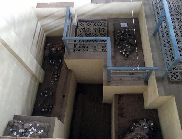 Materials excavated from a Pyu cemetery at Halin. 