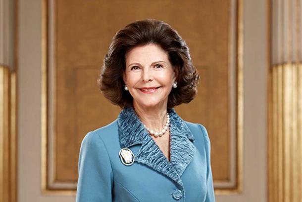 Queen Silvia of Sweden.
