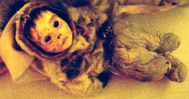 One of the Quilakitsoq mummy discoveries was the mummy of a six-month-old boy from Greenland. (Public domain)
