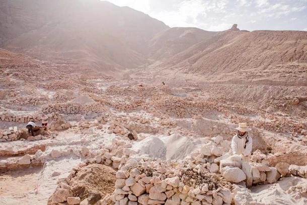 Sitio de excavación de Quilcapampa en Perú, donde los arqueólogos desenterraron evidencia de la cultura Wari. (Lisa Milosavljevic y Museo Real de Ontario / Antiquity Publications Ltd)