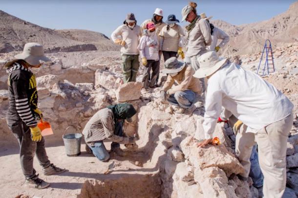 ROM fieldwork during the 2016 season at Quilcapampa. The ROM worked at the site from 2013 to 2017 and involved an international team from Peru, the United States, and Canada. (Photo by Lisa Milosavljevic, © Royal Ontario Museum/ Antiquity Publications Ltd)