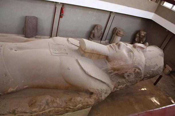 Ramses II colossal statue in the Memphis open air museum in Egypt.