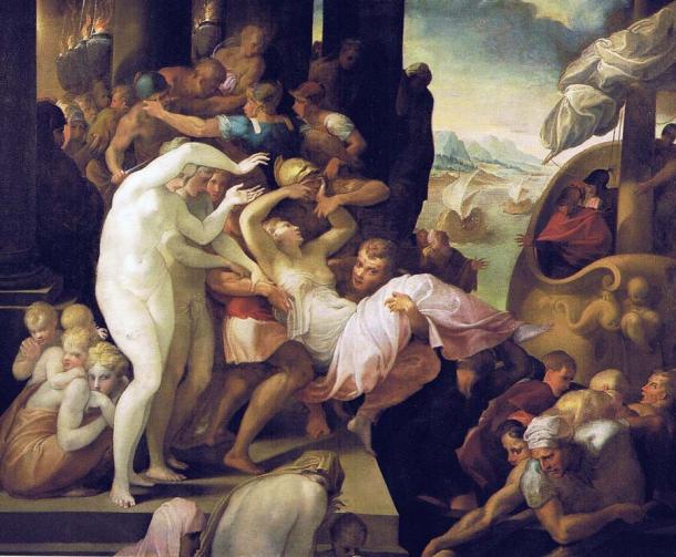 ‘The Rape of Helen’, by Francesco Primaticcio. (Public domain)