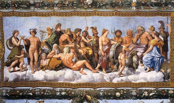 Raphael’s ‘The Council of Gods’. 