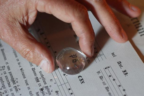 Reading stone in Archeon, a historical theme park in Alphen aan den Rijn, Netherlands. (Ziko van Dijk / CC BY-SA 4.0)