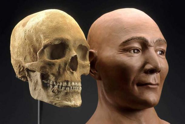 Reconstruction of the mummy.