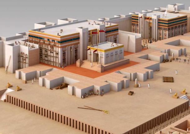 Reconstruction of the Sumerian palace at Girsu. Image Credit: British Museum