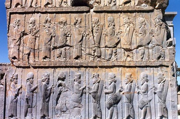 Relief of Persian and Median warriors
