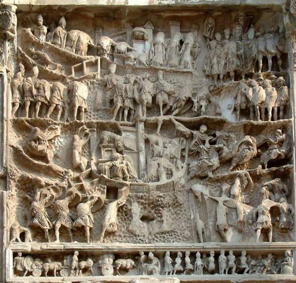 Relief of the Roman-Parthian wars at the Arch of Septimius Severus in Rome. (CC BY-SA 3.0)