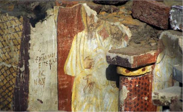 Religious drawings of saints or the Apostles of Christian faith. (B. Żurawski/University of Warsaw)