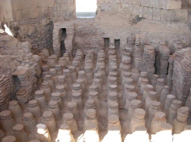 Remains of Roman bathhouse in Israel