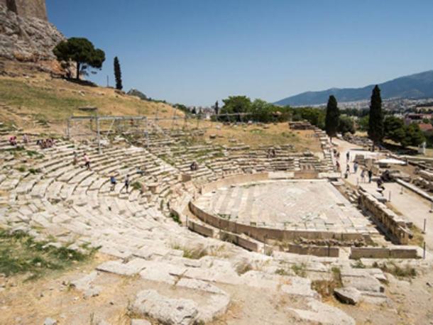 Remains of the Theatre of Dionysus, Athens Acropolis. (Dronepicr / CC BY-SA 2.0)