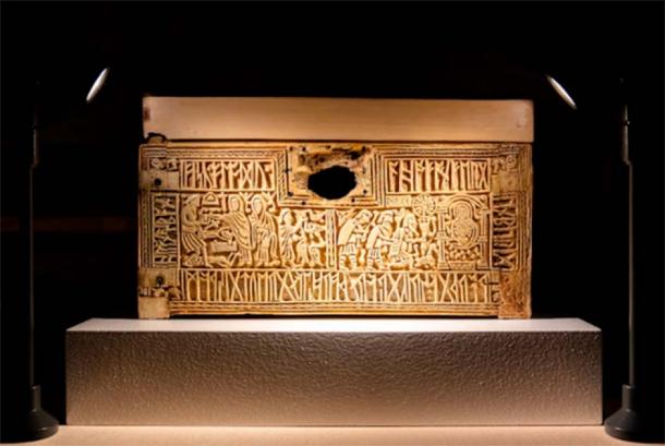 Replica of Franks Casket in Ad Gefrin museum (Courtesy of The British Museum/Ad Gefrin)