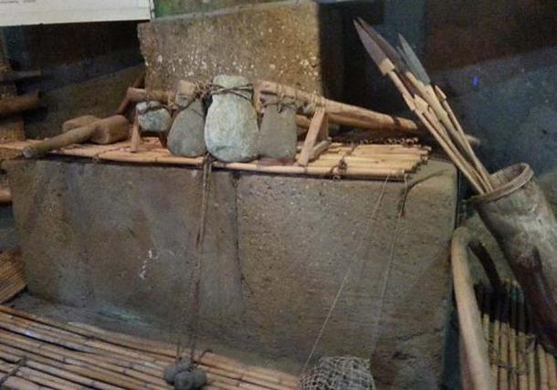 Replicas of some of the weapons. (Alicia McDermott)