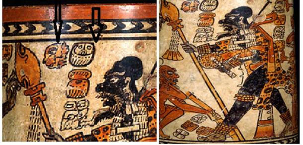 Representation of the Chontal dignitary on the Chama vase named Jaguar Ahau. (Author provided)