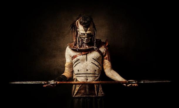 Representational image of an Aztec warrior holding a double-ended spear. ( Warpedgalerie / Adobe Stock)