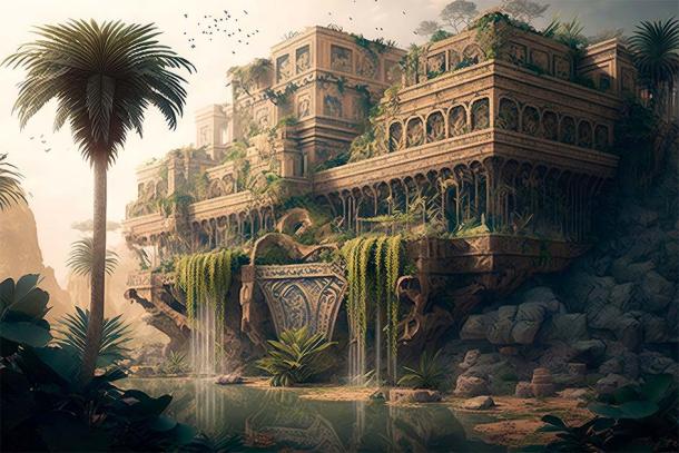Representational image of the Hanging Gardens of Babylon, remembered as one of the wonders of the ancient world. (Kishore Newton / Adobe Stock)