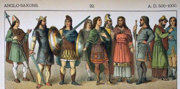 Representation of Anglo-Saxons, one group of early Medieval Europeans. (Public Domain)