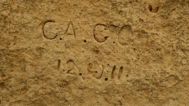 Representative graffiti at a megalithic site in Malta, Spain (Ethan Doyle White / CC BY-SA 4.0)