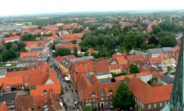 Ribe is Denmark’s oldest commercial center. It looks much different in this photo than it did when Norwegians came around 725 AD to trade reindeer antlers. 