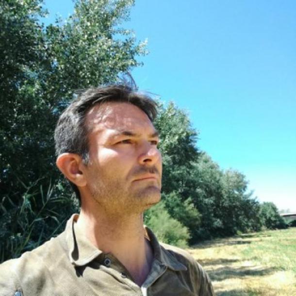 Military Historian Ricky D Phillips standing on the site of Hannibal’s first battlefield, July 2018.