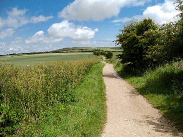 The Ridgeway running past Uffington, England. (© Graham Phillips)