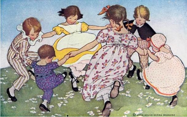 Ring a-round-a roses (1912) J. Willcox Smith (Wikimedia Commons)