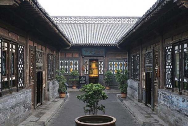 A view of the Rishengchang Exchange House in Pingyao. 