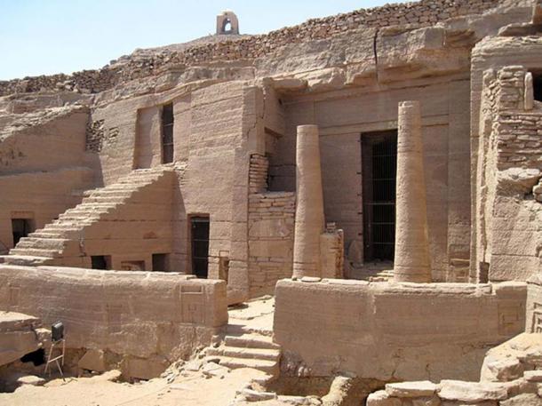Rock cut tombs previously found in Qubbet el-Hawa