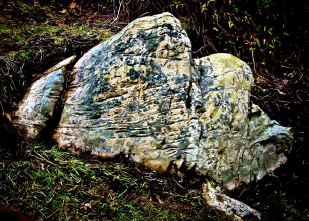 Rock cuts, or possible petroglyphs