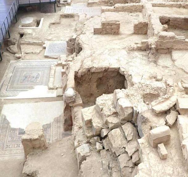 Cámara excavada en la roca descubierta en el yacimiento de Zeugma. (Kutalmış Görkay / Diario Hurriyet)