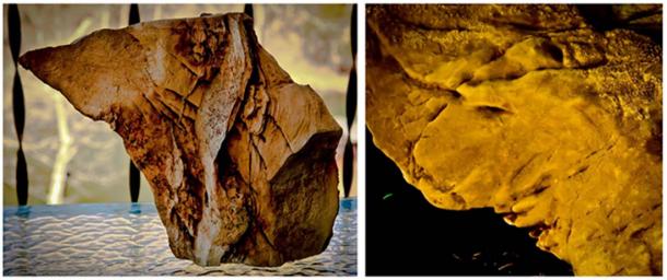 Rock cuts or possible petroglyphs